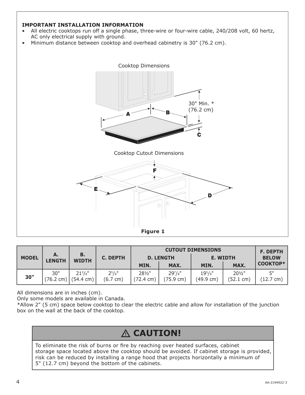 Assembly instructions for IKEA Foervaella glass ceramic cooktop black | Page 4 - IKEA FÖRVÄLLA glass ceramic cooktop 904.620.63