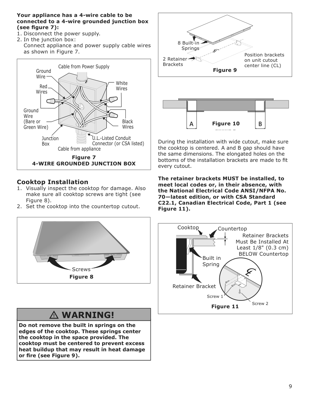 Assembly instructions for IKEA Foervaella glass ceramic cooktop black | Page 9 - IKEA FÖRVÄLLA glass ceramic cooktop 904.620.63