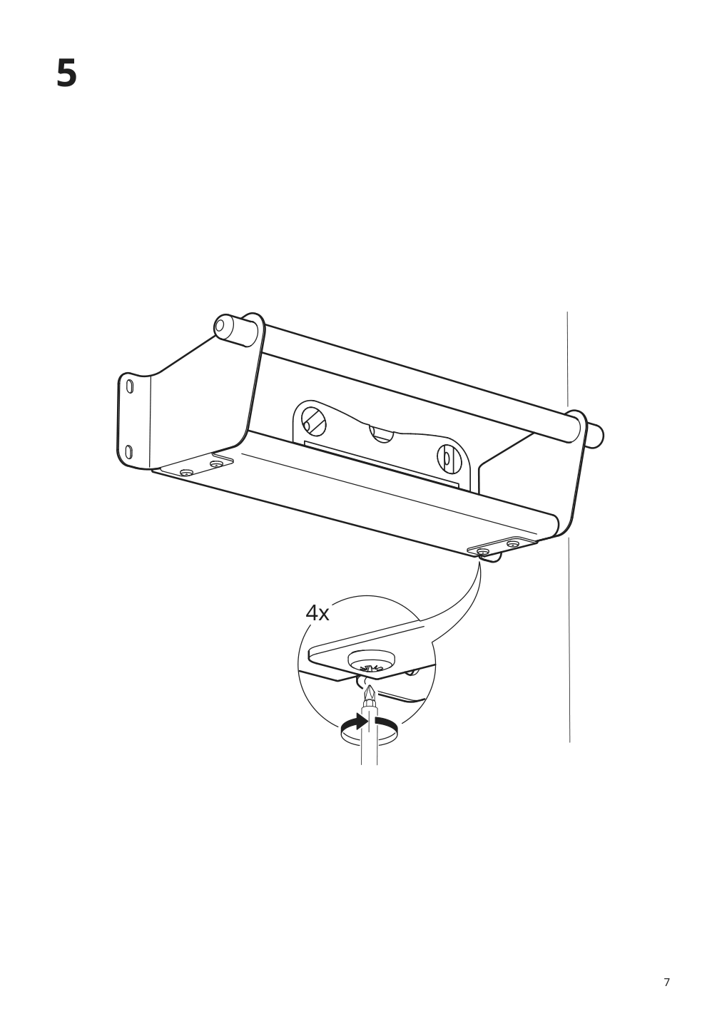 Assembly instructions for IKEA Nereby wall shelf birch | Page 7 - IKEA NEREBY wall shelf 904.659.24