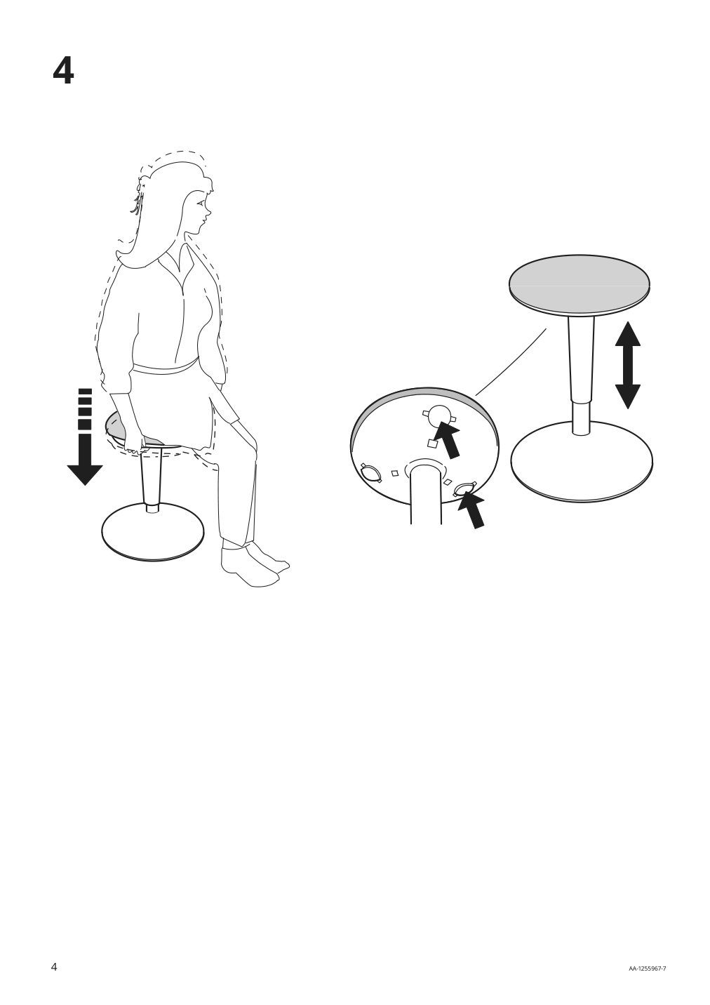 Assembly instructions for IKEA Nilserik standing support beige vissle dark gray | Page 4 - IKEA NILSERIK standing support 704.868.28