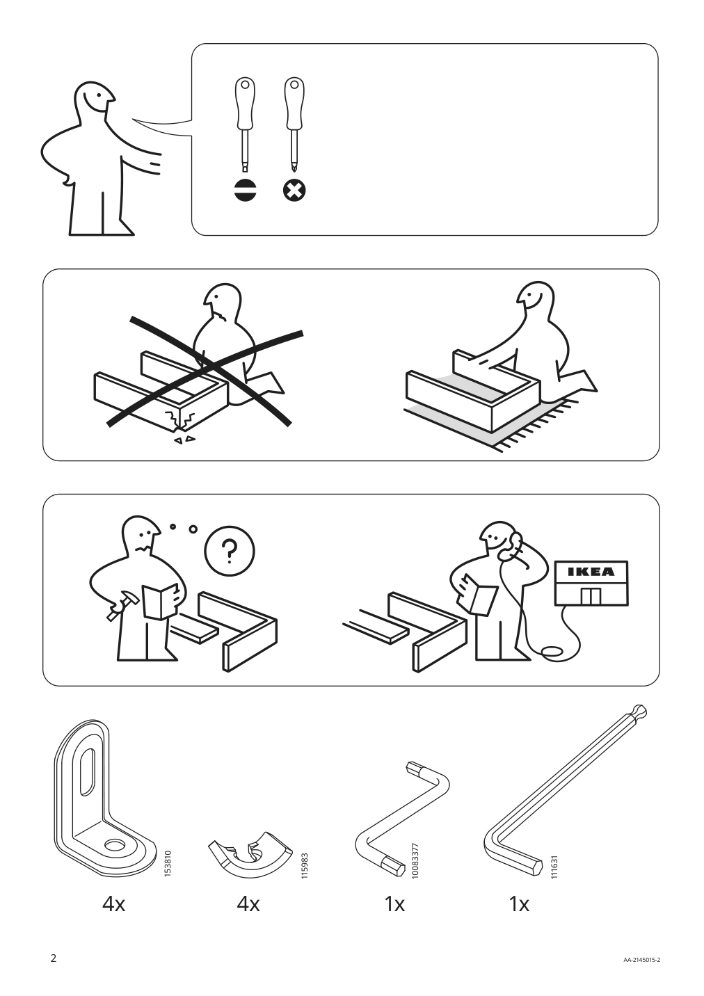 Assembly instructions for IKEA Nilsolle bar stool birch | Page 2 - IKEA NILSOLLE bar stool 104.621.23