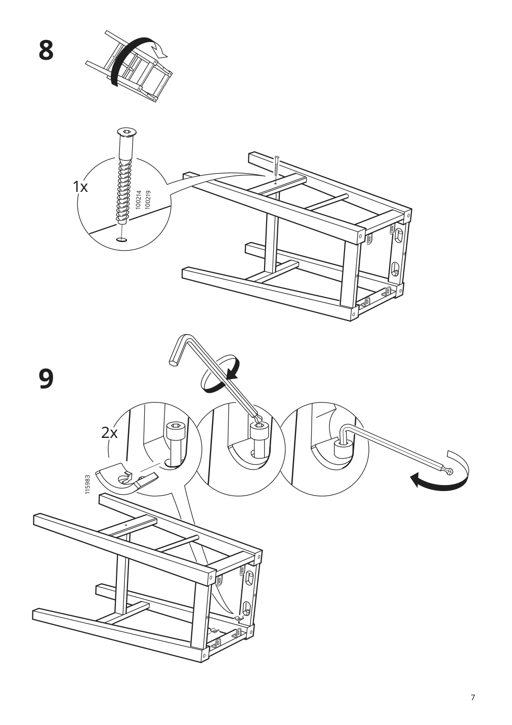 Assembly instructions for IKEA Nilsolle bar stool birch | Page 7 - IKEA NILSOLLE bar stool 104.621.23