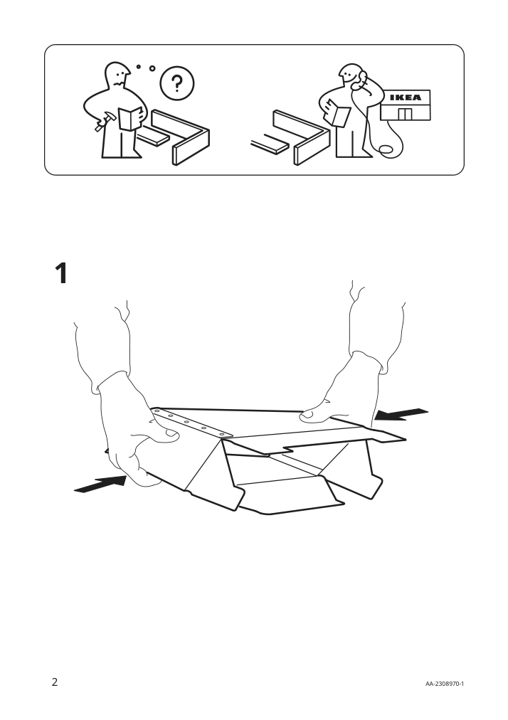 Assembly instructions for IKEA Nimm magazine file light grey beige | Page 2 - IKEA NIMM magazine file 205.523.78