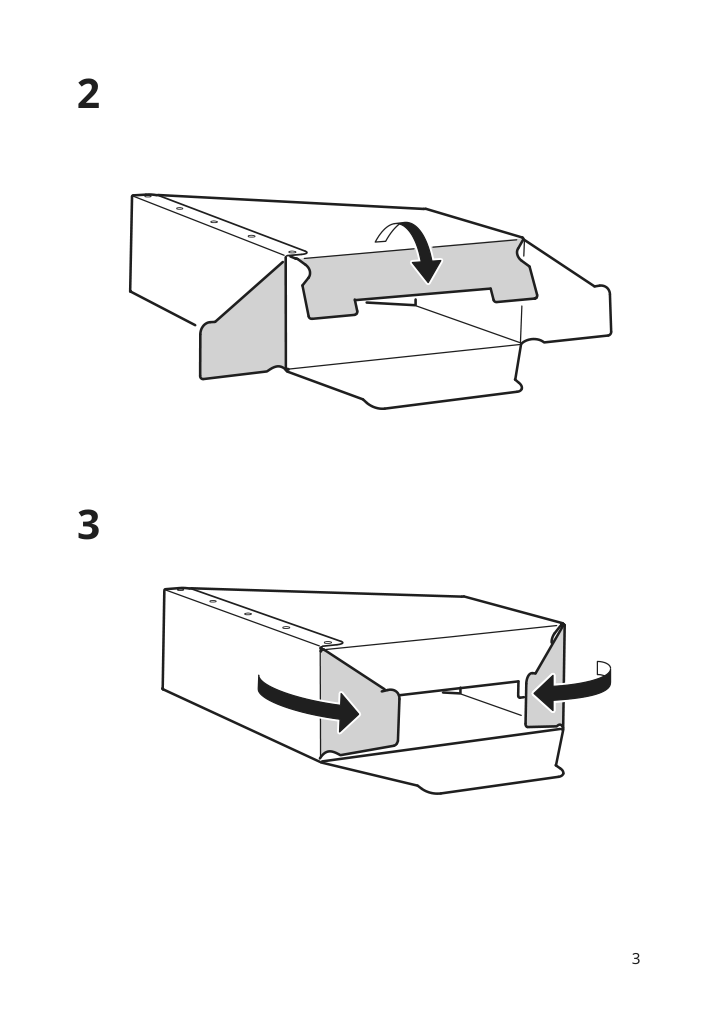 Assembly instructions for IKEA Nimm magazine file light grey beige | Page 3 - IKEA NIMM magazine file 205.523.78