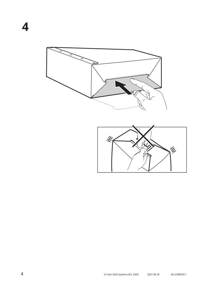 Assembly instructions for IKEA Nimm magazine file light grey beige | Page 4 - IKEA NIMM magazine file 205.523.78