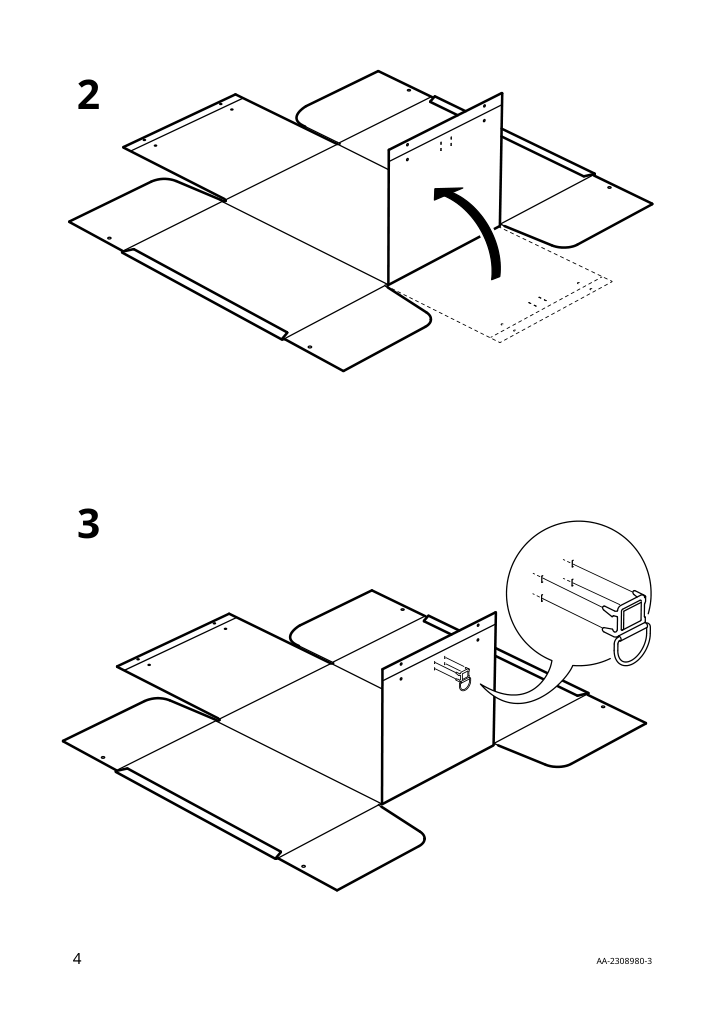 Assembly instructions for IKEA Nimm storage box with lid black | Page 4 - IKEA NIMM storage box with lid 005.200.53