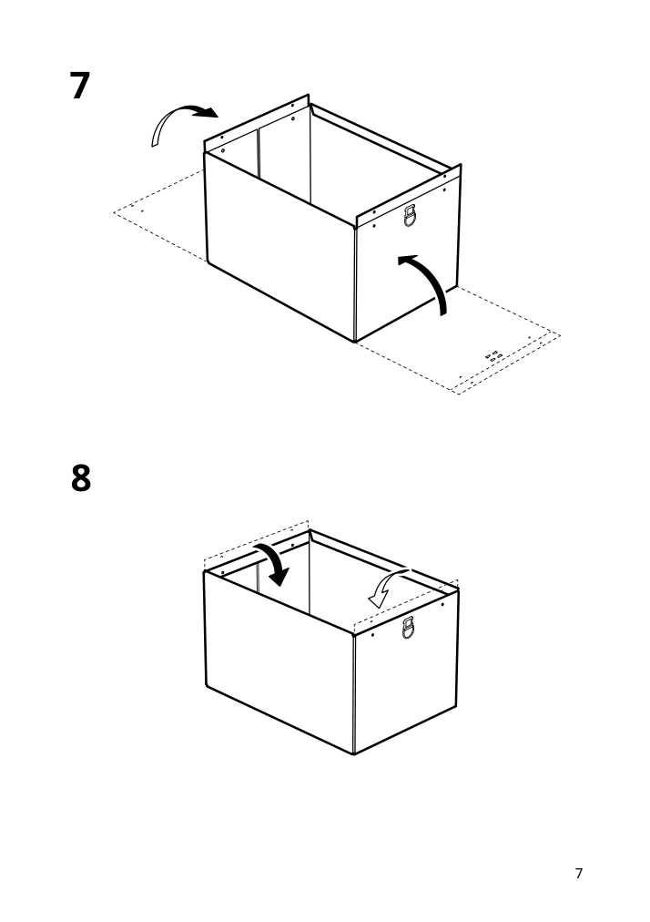 Assembly instructions for IKEA Nimm storage box with lid black | Page 7 - IKEA NIMM storage box with lid 005.200.53