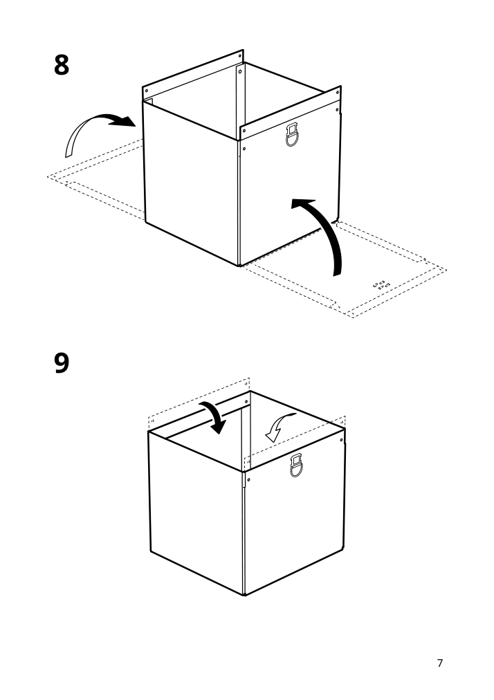 Assembly instructions for IKEA Nimm storage box with lid light grey beige | Page 7 - IKEA NIMM storage box with lid 505.524.33