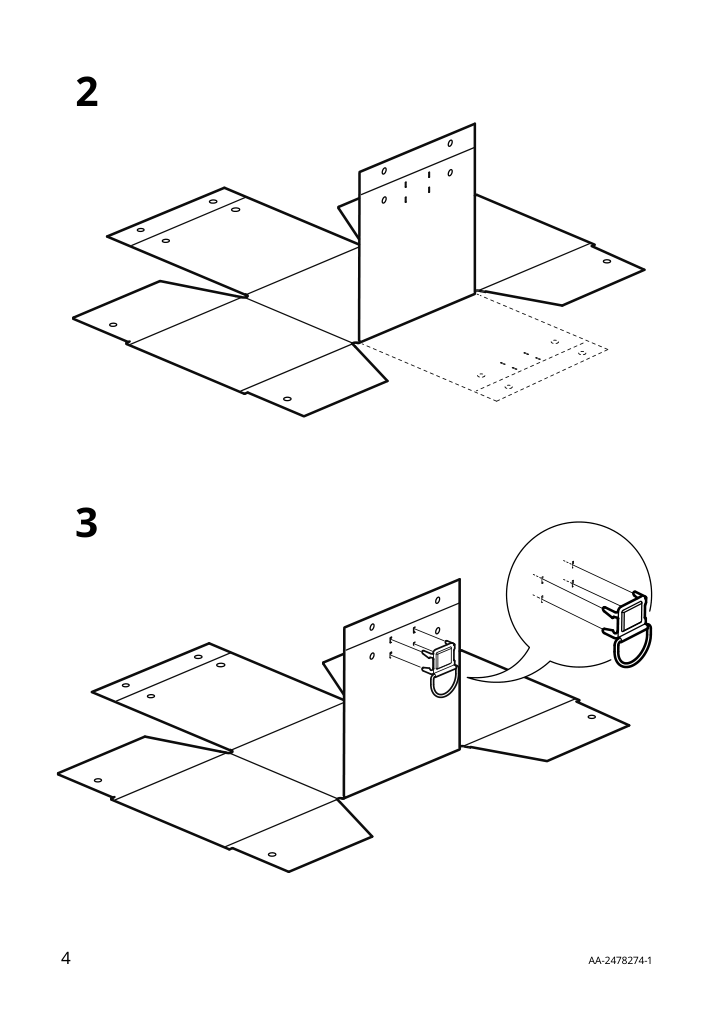 Assembly instructions for IKEA Nimm storage box with lid spotted gray | Page 4 - IKEA NIMM storage box with lid 005.959.96