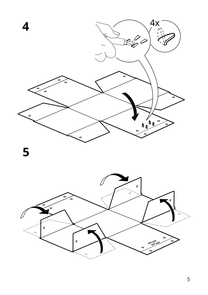 Assembly instructions for IKEA Nimm storage box with lid spotted gray | Page 5 - IKEA NIMM storage box with lid 005.959.96