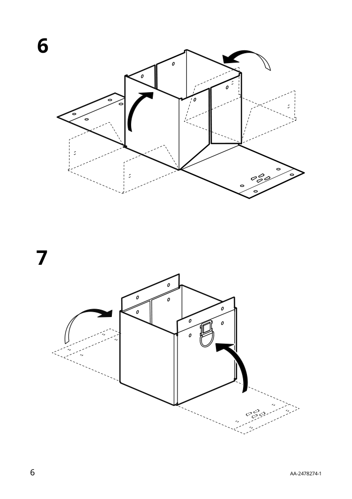 Assembly instructions for IKEA Nimm storage box with lid spotted gray | Page 6 - IKEA NIMM storage box with lid 005.959.96