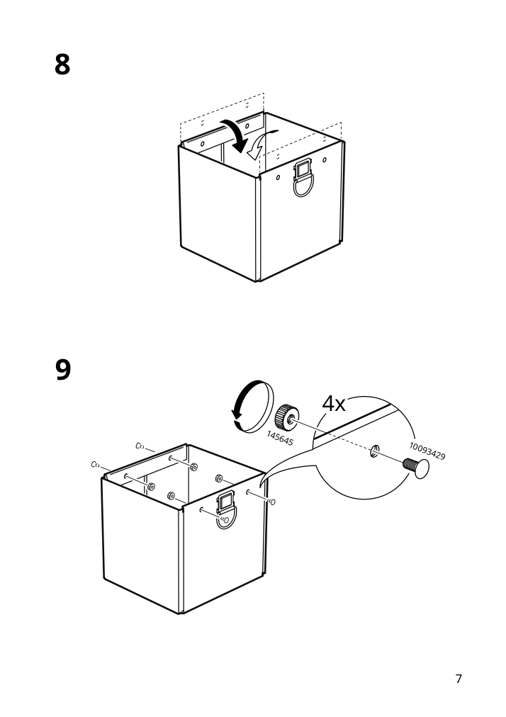 Assembly instructions for IKEA Nimm storage box with lid spotted gray | Page 7 - IKEA NIMM storage box with lid 005.959.96