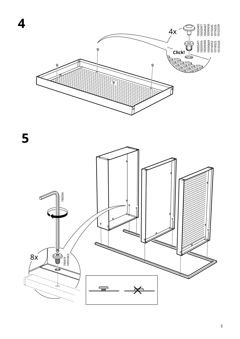 Assembly instructions for IKEA Nissafors utility cart yellow | Page 5 - IKEA NISSAFORS utility cart 205.808.47
