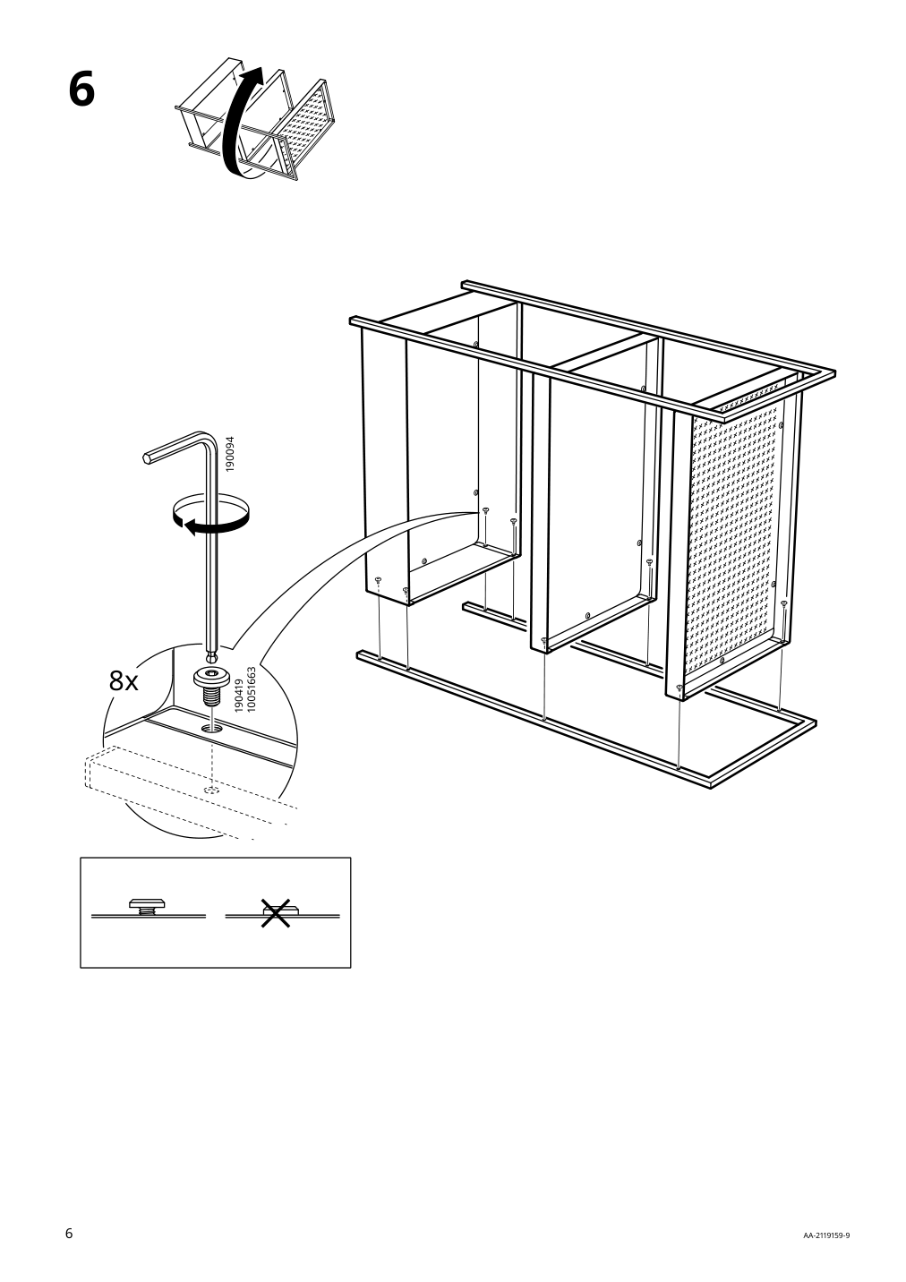 Assembly instructions for IKEA Nissafors utility cart yellow | Page 6 - IKEA NISSAFORS utility cart 205.808.47