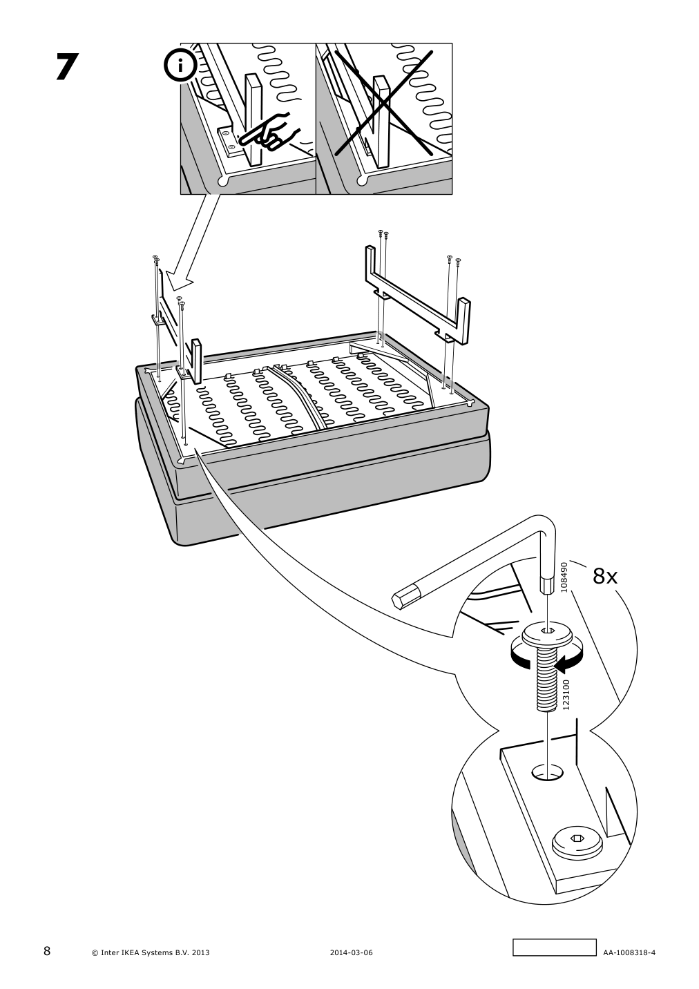 Assembly instructions for IKEA Nockeby cover for ottoman tallmyra rust | Page 8 - IKEA NOCKEBY cover for ottoman 203.198.46