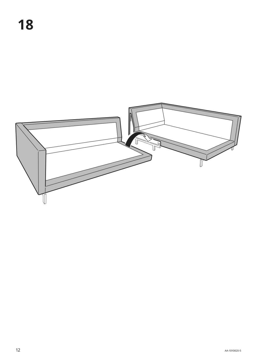 Assembly instructions for IKEA Nockeby cover for sofa with chaise right tallmyra rust | Page 12 - IKEA NOCKEBY cover for sofa 703.198.58