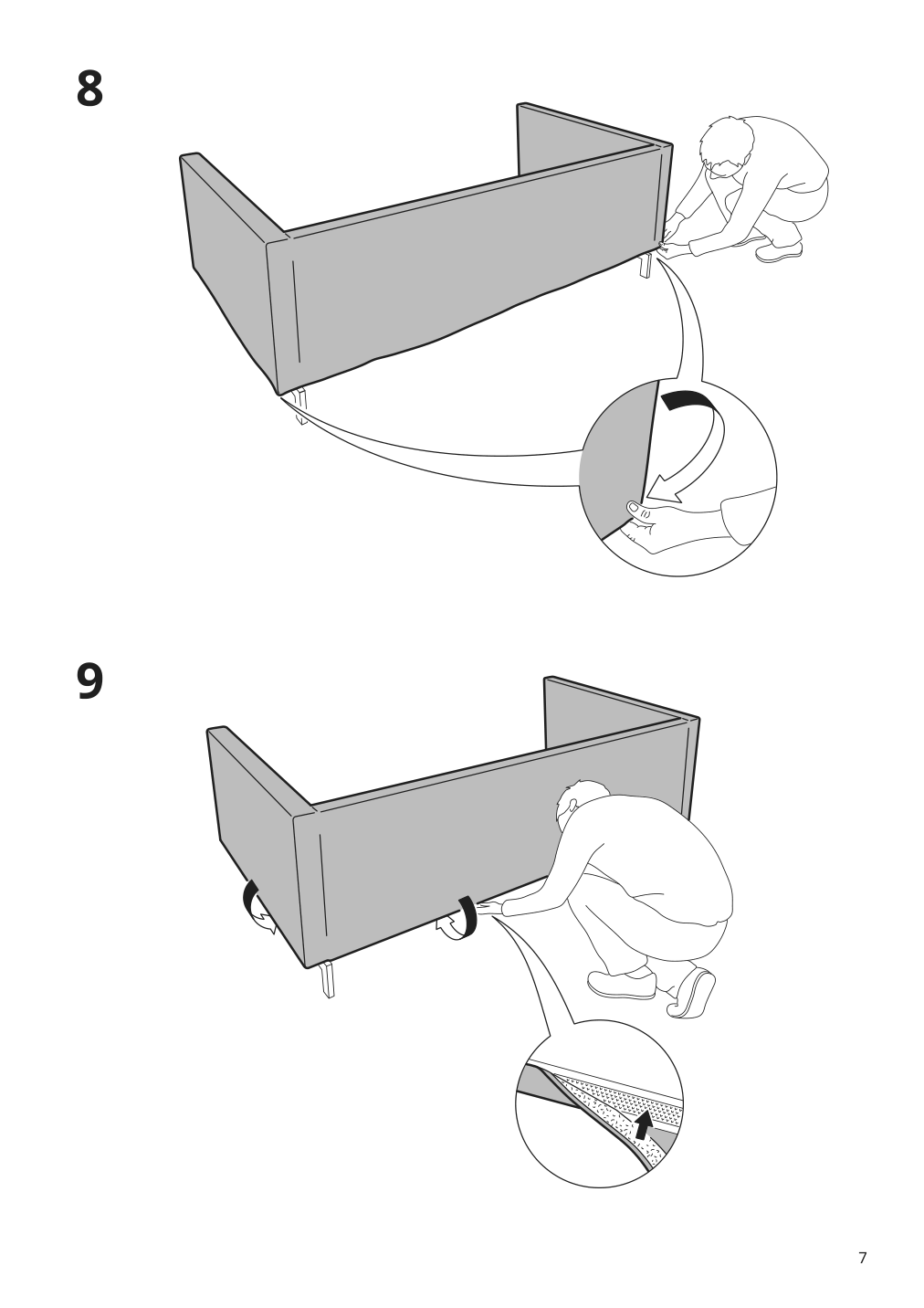 Assembly instructions for IKEA Nockeby loveseat cover tallmyra rust | Page 7 - IKEA NOCKEBY loveseat cover 403.198.50