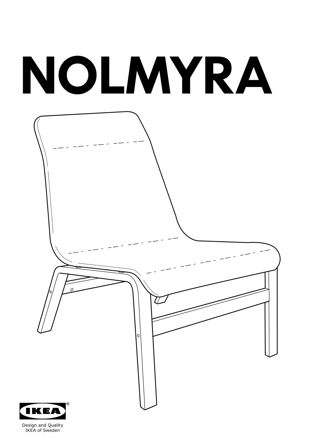 Assembly instructions for IKEA Nolmyra chair black black | Page 1 - IKEA NOLMYRA chair 402.335.35