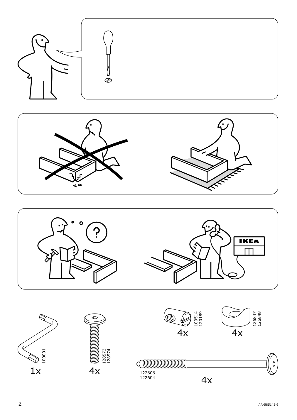 Assembly instructions for IKEA Nolmyra chair black black | Page 2 - IKEA NOLMYRA chair 402.335.35