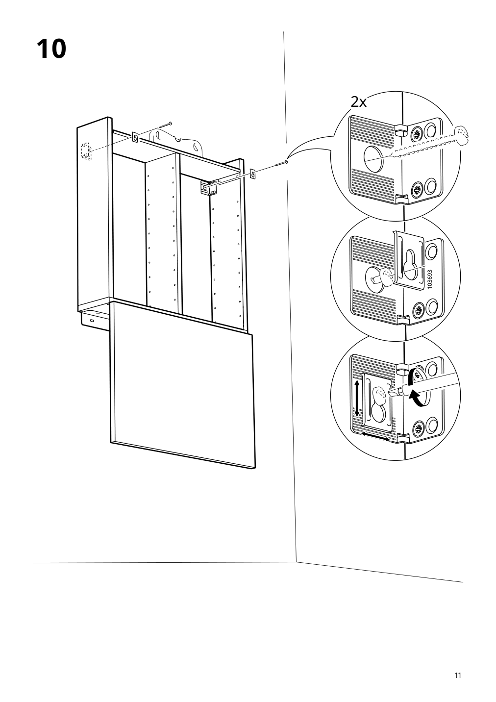 Assembly instructions for IKEA Norberg wall mount drop leaf tbl w storage white | Page 11 - IKEA NORBERG / FRANKLIN table and 2 chairs 694.816.95