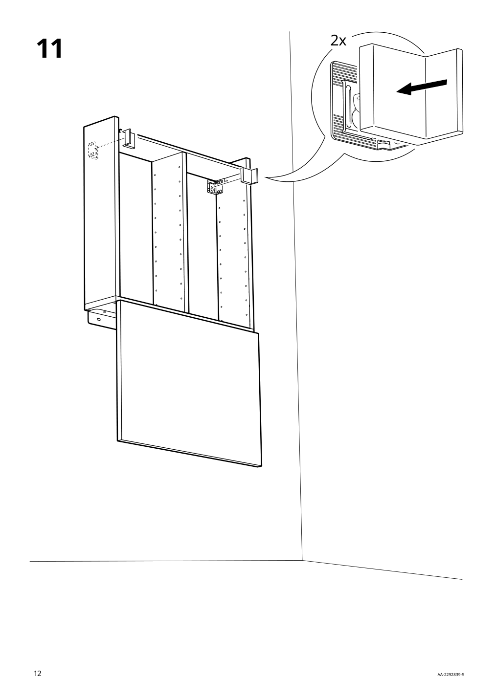 Assembly instructions for IKEA Norberg wall mount drop leaf tbl w storage white | Page 12 - IKEA NORBERG / FRANKLIN table and 2 chairs 494.808.47