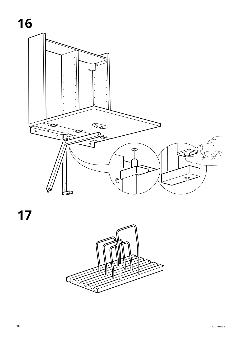 Assembly instructions for IKEA Norberg wall mount drop leaf tbl w storage white | Page 16 - IKEA NORBERG / KARLJAN table and 2 chairs 794.808.36