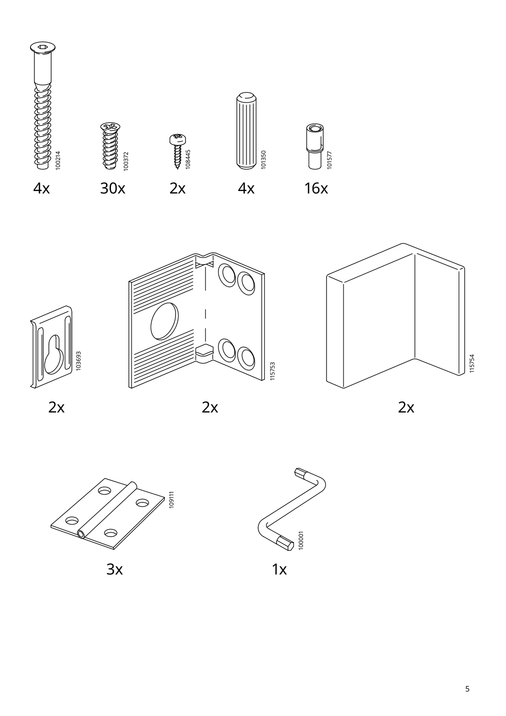 Assembly instructions for IKEA Norberg wall mount drop leaf tbl w storage white | Page 5 - IKEA NORBERG wall-mount drop-leaf tbl w storage 204.979.28