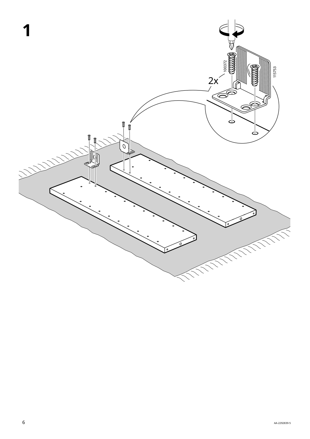 Assembly instructions for IKEA Norberg wall mount drop leaf tbl w storage white | Page 6 - IKEA NORBERG wall-mount drop-leaf tbl w storage 204.979.28