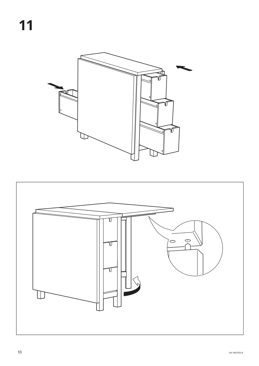 Assembly instructions for IKEA Norden gateleg table birch | Page 10 - IKEA NORDEN / LISABO table and 4 chairs 793.855.42