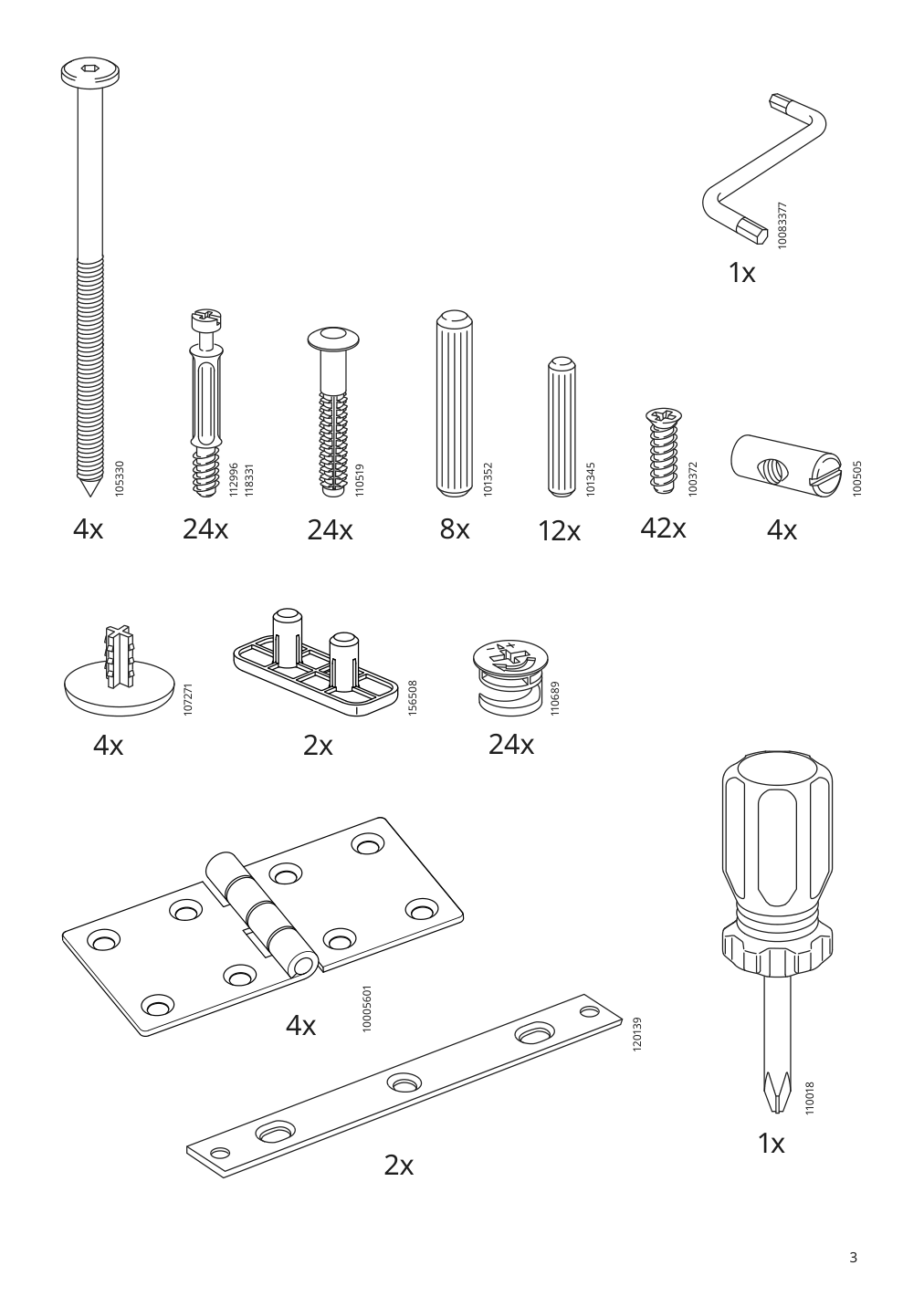 Assembly instructions for IKEA Norden gateleg table white | Page 3 - IKEA NORDEN gateleg table 104.238.86