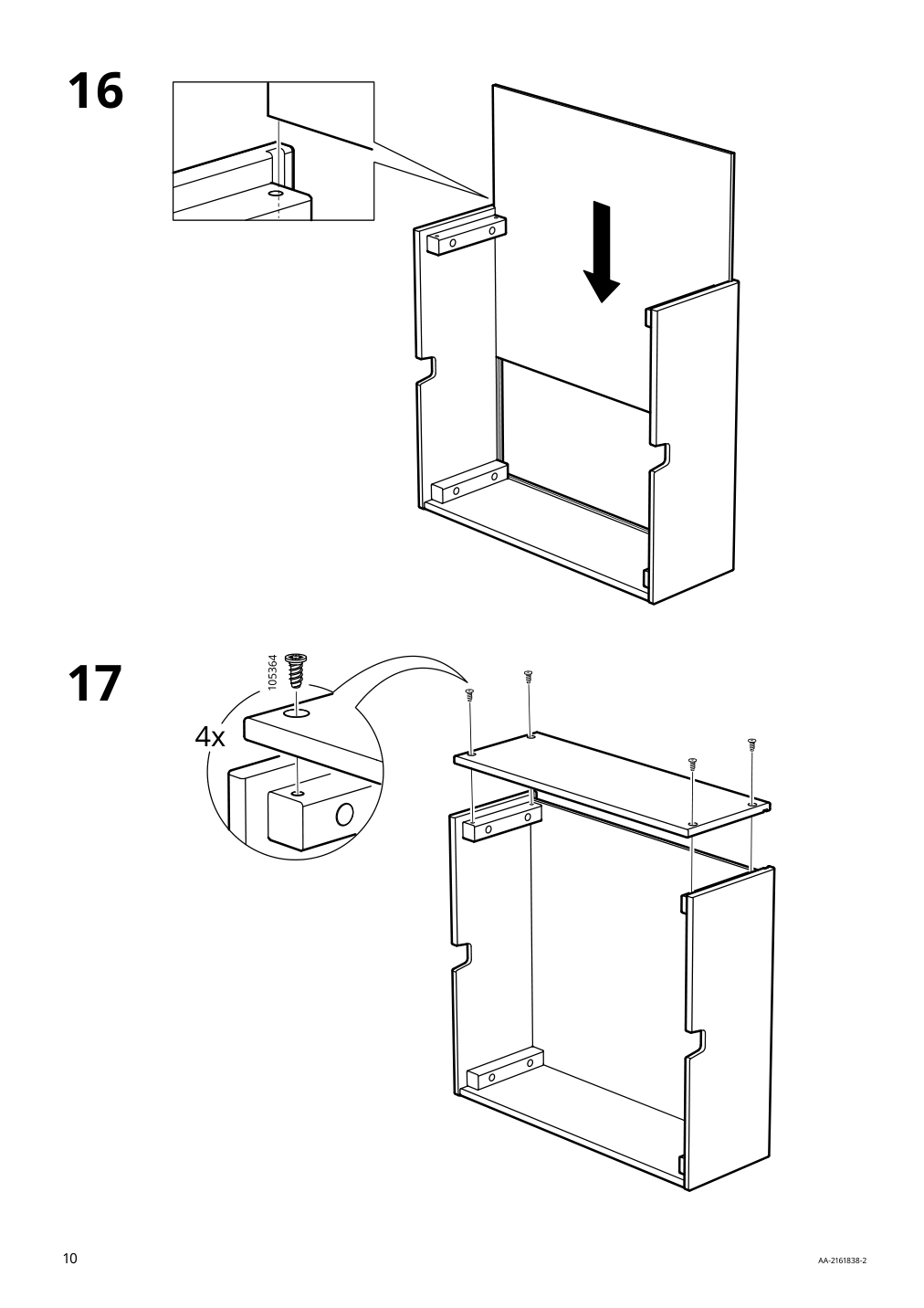 Assembly instructions for IKEA Nordkisa dressing table bamboo | Page 10 - IKEA NORDKISA dressing table 204.394.72