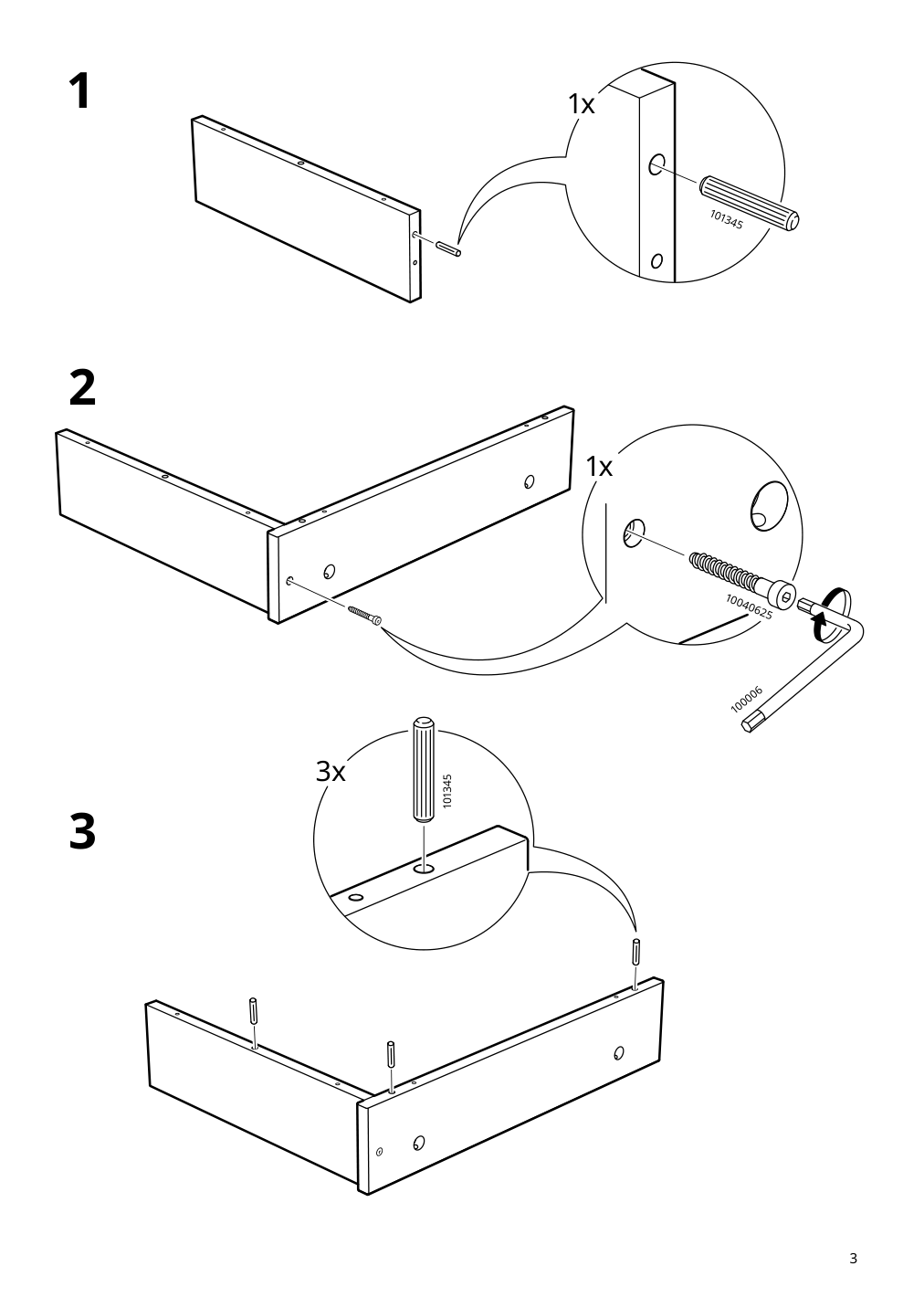 Assembly instructions for IKEA Nordkisa dressing table bamboo | Page 3 - IKEA NORDKISA dressing table 204.394.72