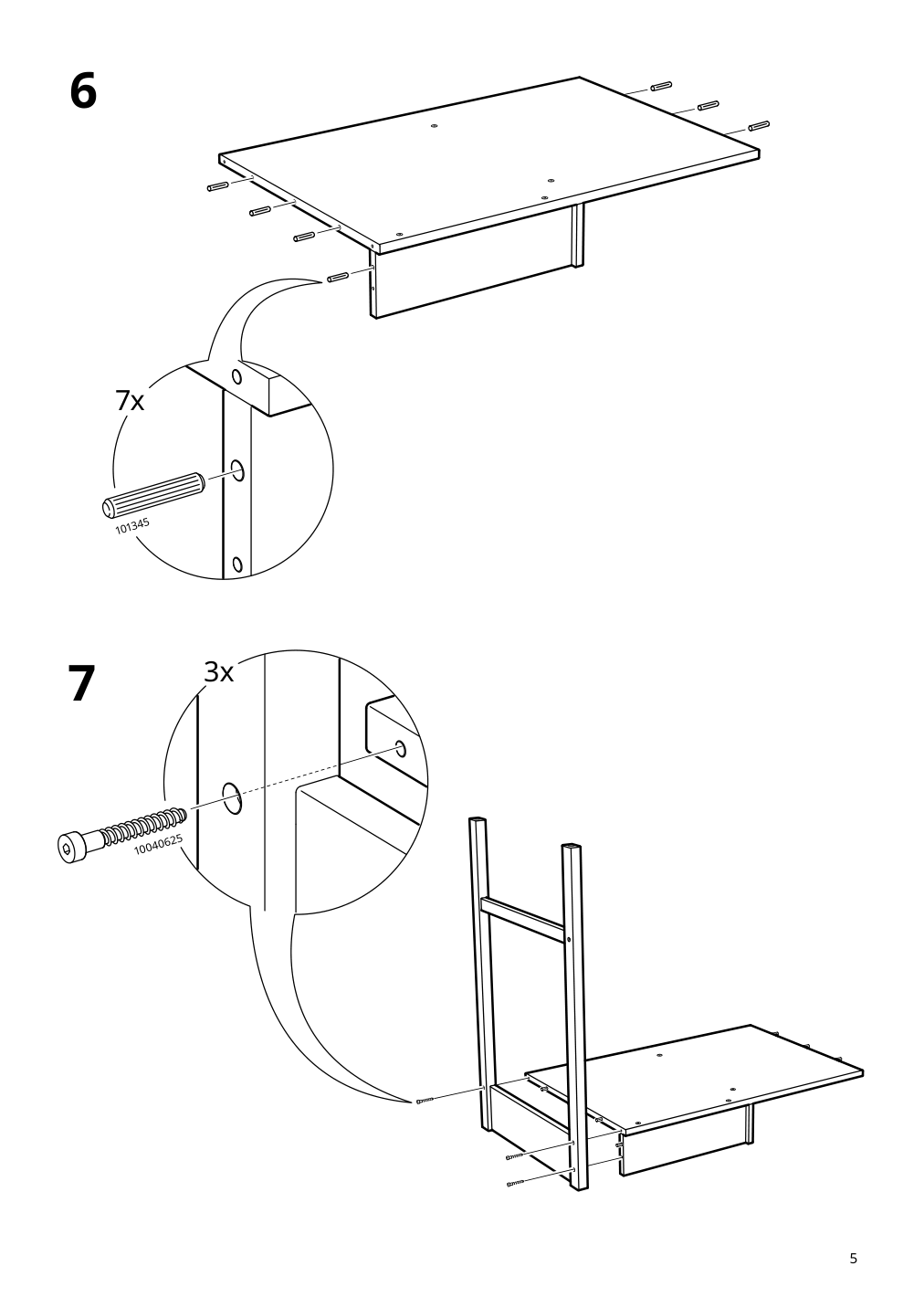 Assembly instructions for IKEA Nordkisa dressing table bamboo | Page 5 - IKEA NORDKISA dressing table 204.394.72