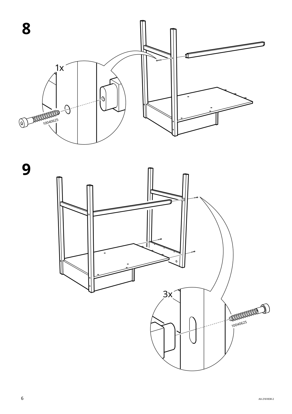 Assembly instructions for IKEA Nordkisa dressing table bamboo | Page 6 - IKEA NORDKISA dressing table 204.394.72