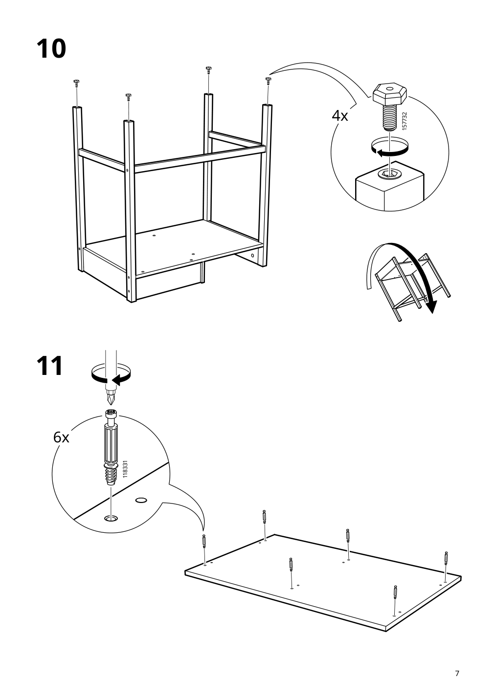 Assembly instructions for IKEA Nordkisa dressing table bamboo | Page 7 - IKEA NORDKISA dressing table 204.394.72