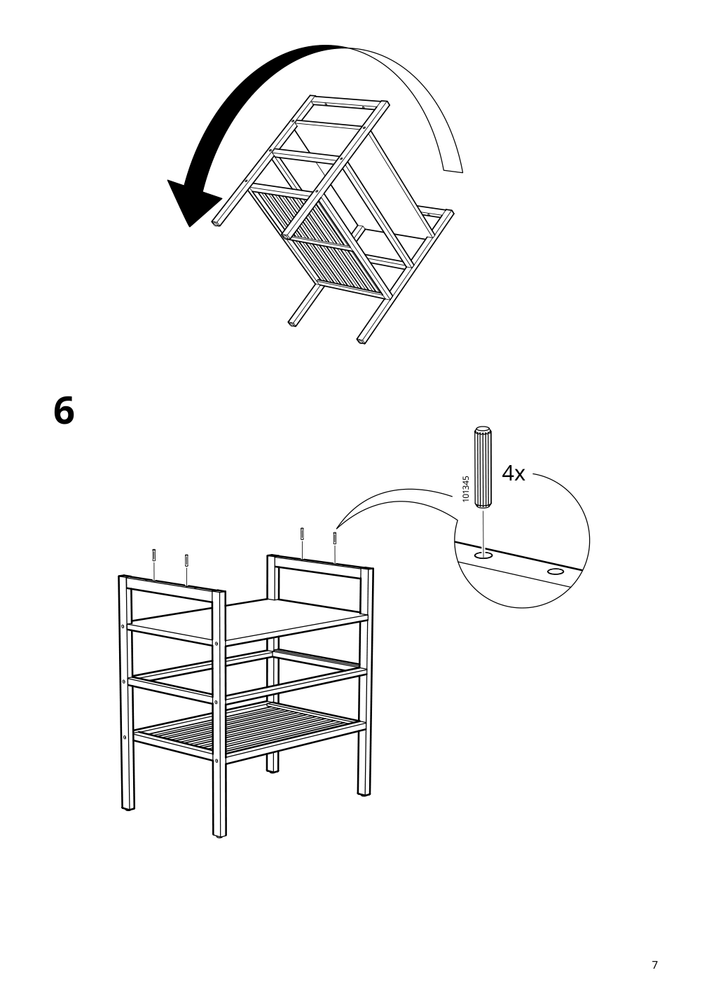 Assembly instructions for IKEA Nordkisa nightstand bamboo | Page 7 - IKEA NORDKISA nightstand 004.307.45