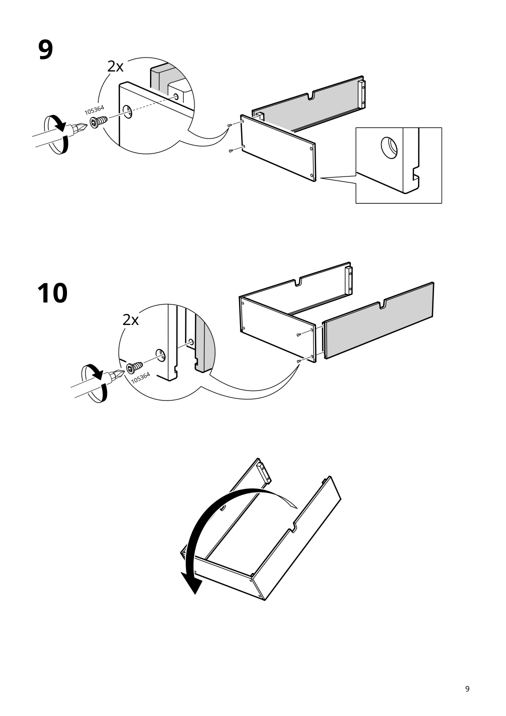 Assembly instructions for IKEA Nordkisa nightstand bamboo | Page 9 - IKEA NORDKISA nightstand 004.307.45