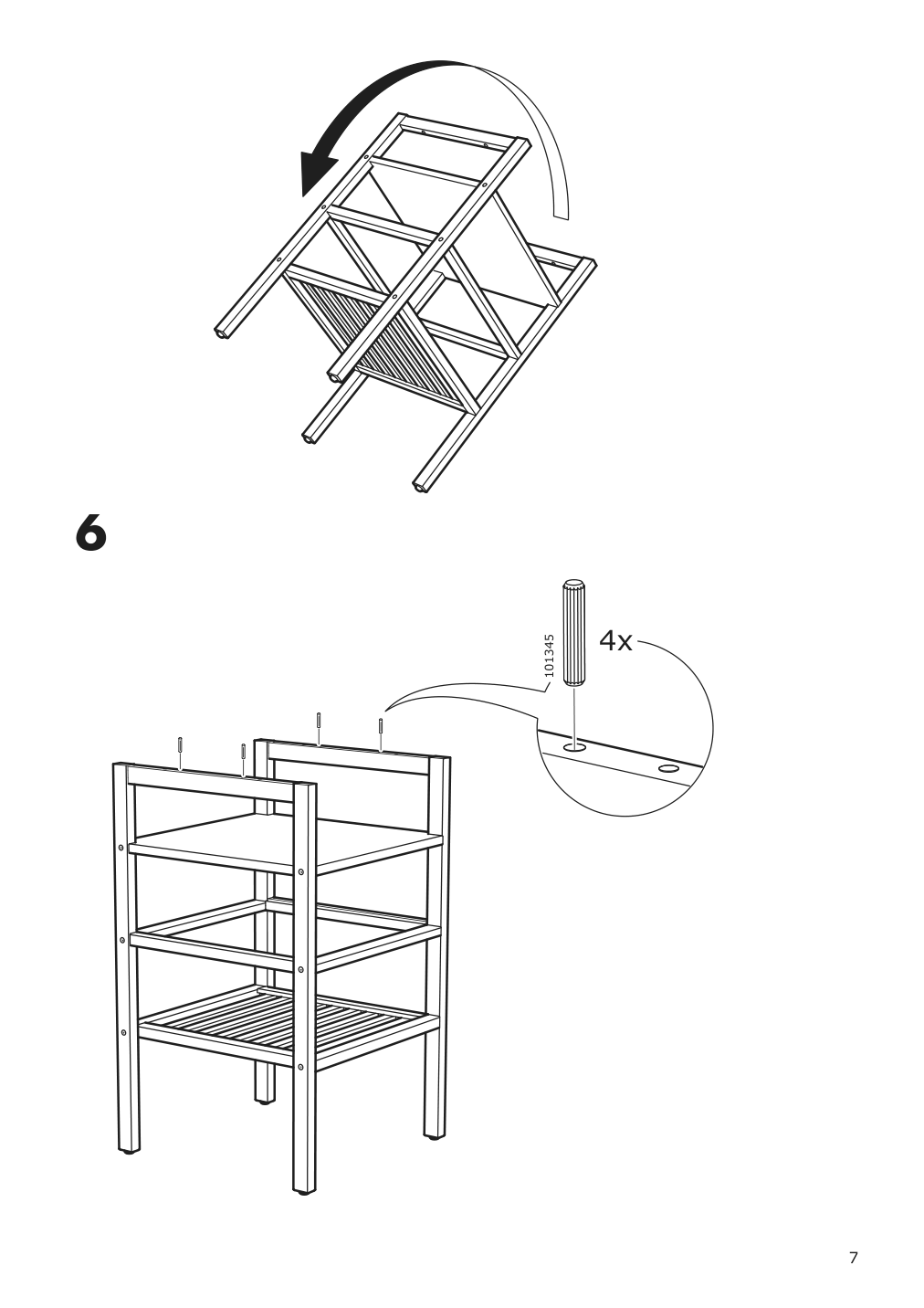 Assembly instructions for IKEA Nordkisa nightstand bamboo | Page 7 - IKEA NORDKISA nightstand 604.476.77