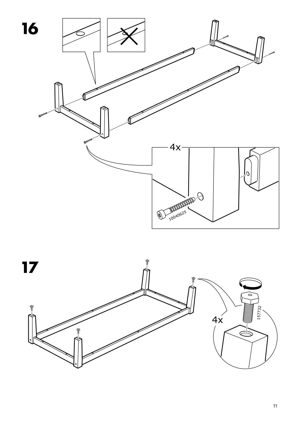 Assembly instructions for IKEA Nordkisa open wardrobe with sliding door bamboo | Page 11 - IKEA NORDKISA open wardrobe with sliding door 304.394.76