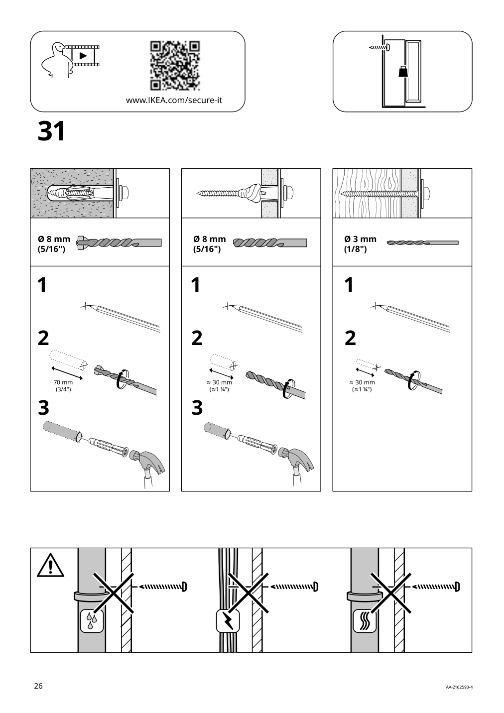 Assembly instructions for IKEA Nordkisa open wardrobe with sliding door bamboo | Page 26 - IKEA NORDKISA open wardrobe with sliding door 004.394.68