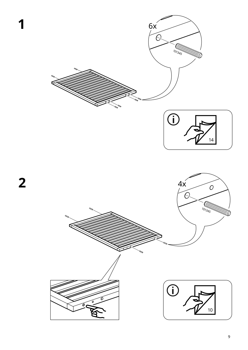 Assembly instructions for IKEA Nordkisa open wardrobe with sliding door bamboo | Page 9 - IKEA NORDKISA open wardrobe with sliding door 004.394.68