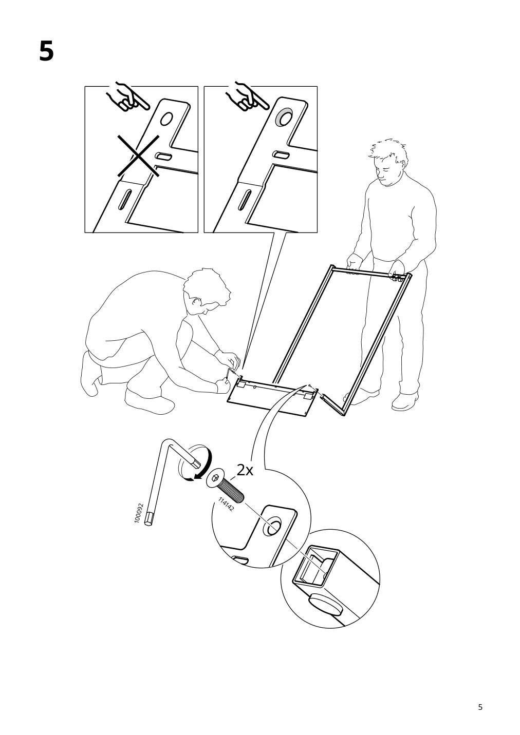 Assembly instructions for IKEA Nordli add on clothes rail white | Page 5 - IKEA NORDLI 8-drawer dresser 492.952.08