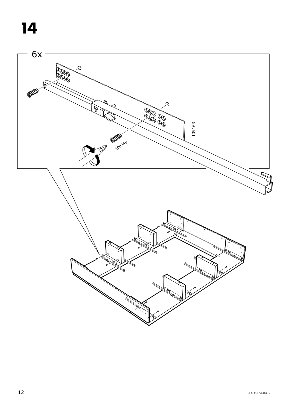 Assembly instructions for IKEA Nordli bed frame with storage anthracite | Page 12 - IKEA NORDLI bed frame with storage and mattress 295.450.48