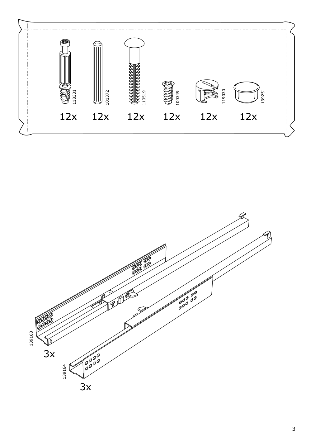 Assembly instructions for IKEA Nordli bed frame with storage anthracite | Page 3 - IKEA NORDLI bed frame with storage and mattress 295.450.48