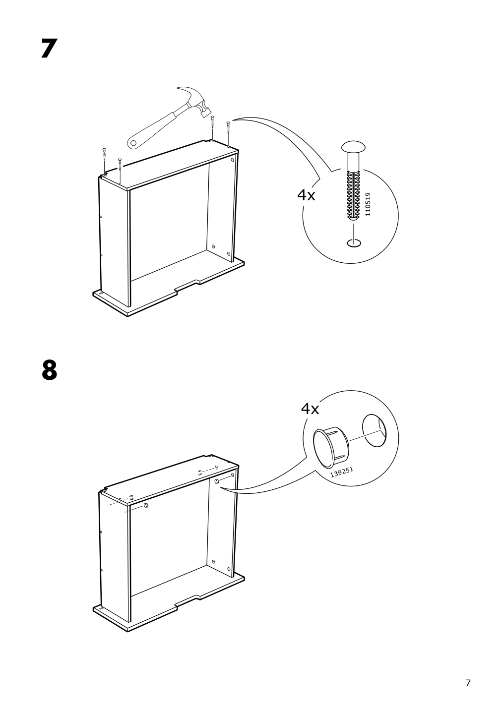 Assembly instructions for IKEA Nordli bed frame with storage anthracite | Page 7 - IKEA NORDLI bed frame with storage and mattress 295.450.48