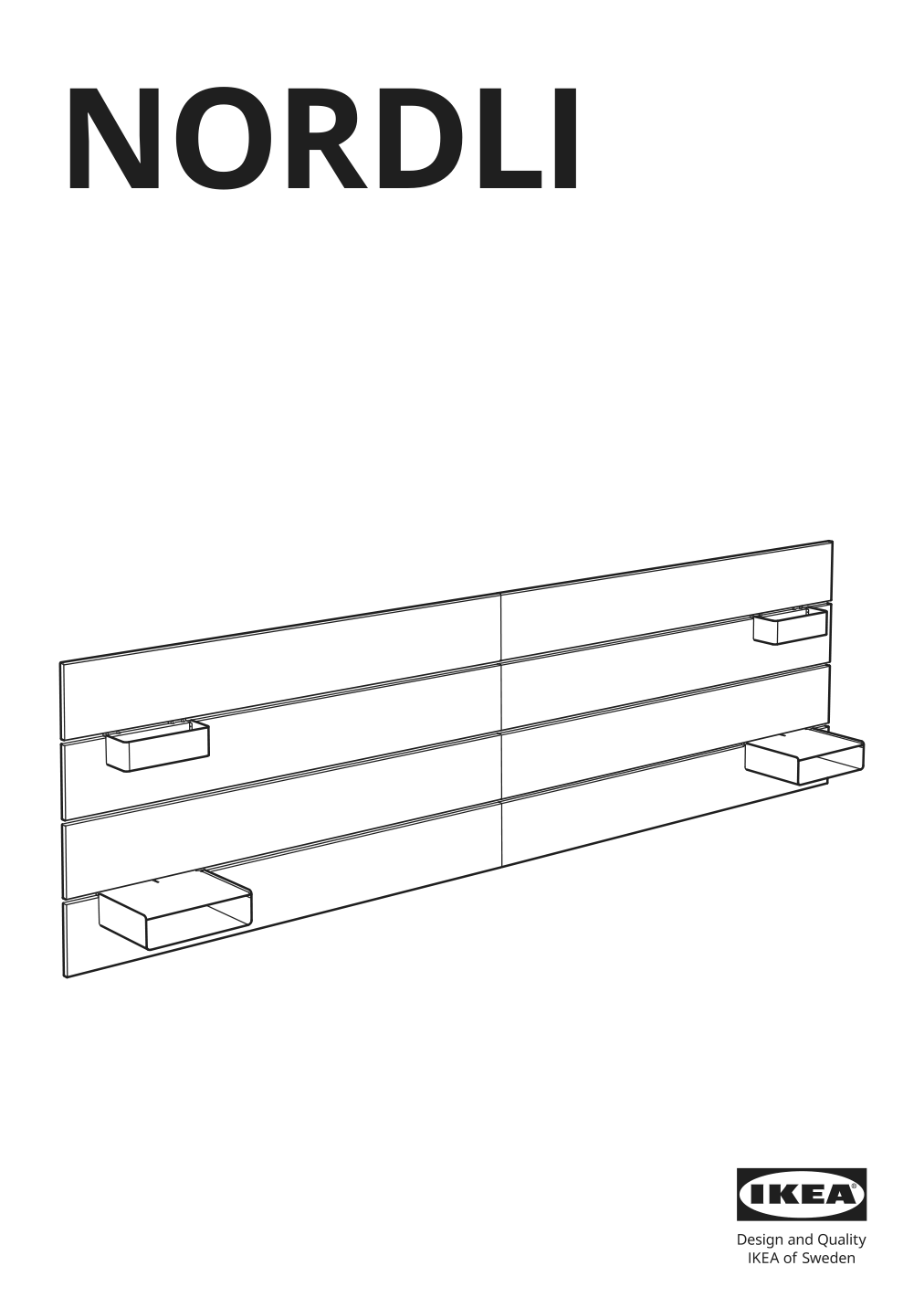 Assembly instructions for IKEA Nordli headboard white | Page 1 - IKEA NORDLI headboard 903.727.60