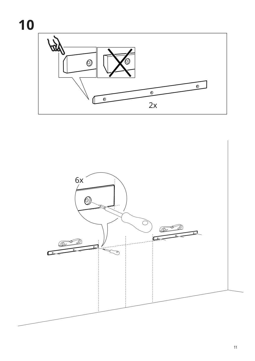 Assembly instructions for IKEA Nordli headboard white | Page 11 - IKEA NORDLI headboard 903.727.60