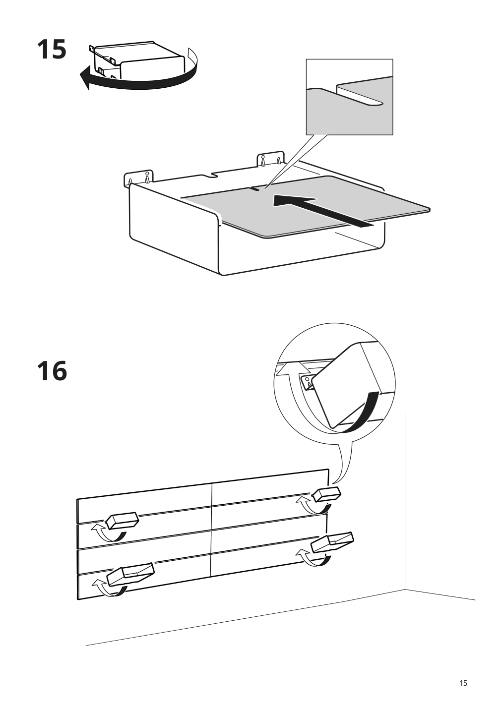 Assembly instructions for IKEA Nordli headboard white | Page 15 - IKEA NORDLI headboard 903.727.60