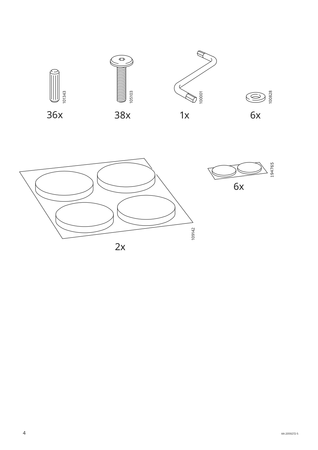 Assembly instructions for IKEA Nordli headboard white | Page 4 - IKEA NORDLI headboard 903.727.60