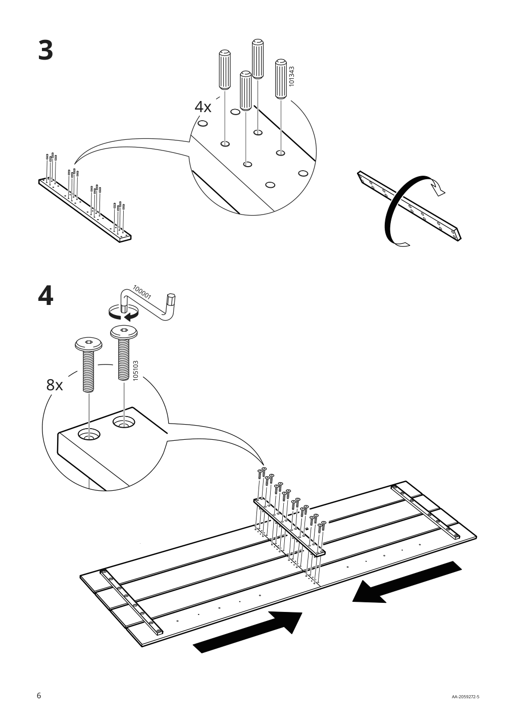 Assembly instructions for IKEA Nordli headboard white | Page 6 - IKEA NORDLI headboard 903.727.60